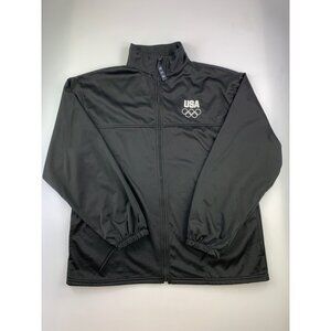 USA Olympic Committee Unisex XL Black Track Jacket